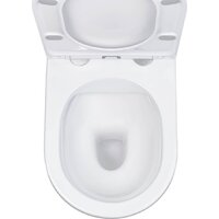 Унитаз подвесной Roxen Antares в комплекте с инсталляцией StounFix Dual Fresh 6 в 1 569295 (кнопка: белый глянец) - Превью изображения №8 — Интернет-магазин ПроЗаказ