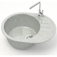Кухонная мойка MARRBAXX Карельский камень модель 10/Q10 F010Q010 (серый/светло-серый) - Превью изображения №2 — Интернет-магазин ПроЗаказ