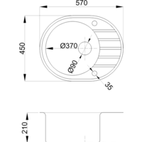 Кухонная мойка БелЭворс New Lux R (бежевый) - Превью изображения №2 — Интернет-магазин ПроЗаказ