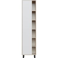  Mixline Шкаф-пенал Милтон-50 557617 (левый, дуб сонома/белый ) - Превью изображения №4 — Интернет-магазин ПроЗаказ