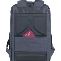 Городской рюкзак Rivacase 8365 (черный) - Превью изображения №6 — Интернет-магазин ПроЗаказ