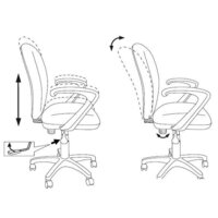 Компьютерное кресло Бюрократ KD-W10AXSN/STICK-BL (голубой) - Превью изображения №5 — Интернет-магазин ПроЗаказ