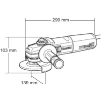 Угловая шлифмашина Makita 9565 CR - Превью изображения №3 — Интернет-магазин ПроЗаказ