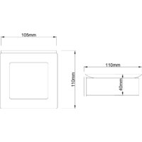 Набор аксессуаров для ванной Lauter 21SH7062 + 21SH7052 + 21SH7092 + 21SH7102 (Matt Black, 4 предмета) - Превью изображения №18 — Интернет-магазин ПроЗаказ