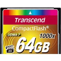 Transcend 1000x CompactFlash Ultimate 64GB (TS64GCF1000)