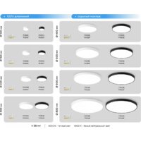 Светильник-тарелка Ambrella light FV5535 WH (белый) - Превью изображения №8 — Интернет-магазин ПроЗаказ