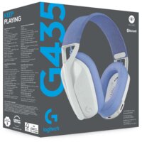 Наушники Logitech G435 Lightspeed (белый/сиреневый) - Превью изображения №5 — Интернет-магазин ПроЗаказ