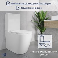 Унитаз напольный Lauter Vortex 2110012VF + гигиенический душ Rainix 21LT7714GL - Превью изображения №6 — Интернет-магазин ПроЗаказ