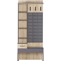 Стенка Аквилон Эльза №1 800 с зеркалом (дуб сонома) - Превью изображения №5 — Интернет-магазин ПроЗаказ