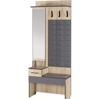 Стенка Аквилон Эльза №1 800 с зеркалом (дуб сонома) - Превью изображения №2 — Интернет-магазин ПроЗаказ