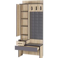 Стенка Аквилон Эльза №1 800 с зеркалом (дуб сонома) - Превью изображения №3 — Интернет-магазин ПроЗаказ