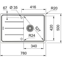 Кухонная мойка Franke Basis BFG 611-78 114.0676.293 (бежевый) - Превью изображения №2 — Интернет-магазин ПроЗаказ
