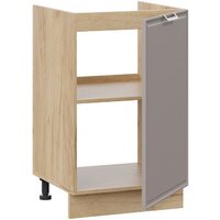 Шкаф напольный Трия Белладжио 1Н5М (дуб крафт золотой/софт капучино) - Превью изображения №2 — Интернет-магазин ПроЗаказ