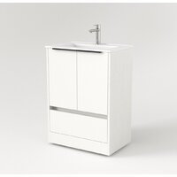  Дабер Тумба под умывальник 017 WeltWasser Deilbach 7517-60 Т17.6W.0.5Ч (белый древесный/ручка черная) - Превью изображения №2 — Интернет-магазин ПроЗаказ