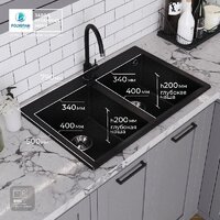 Кухонная мойка Polygran Brig 790 (черный) - Превью изображения №11 — Интернет-магазин ПроЗаказ