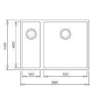 Кухонная мойка TEKA Square 2B 560 TG (черный) - Превью изображения №2 — Интернет-магазин ПроЗаказ