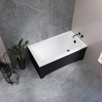 Ванна Lauter Estelle 130 21206030 (с каркасом и сифоном 21Y11021 матовый черный) - Превью изображения №21 — Интернет-магазин ПроЗаказ