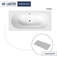 Ванна Lauter Ava 150 21208050 (с серым подголовником) - Превью изображения №2 — Интернет-магазин ПроЗаказ
