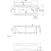 Ванна 1Марка Raguza 190x90 - Превью изображения №2 — Интернет-магазин ПроЗаказ