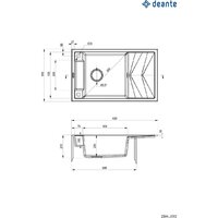 Кухонная мойка Deante ZRM_A113 - Превью изображения №2 — Интернет-магазин ПроЗаказ