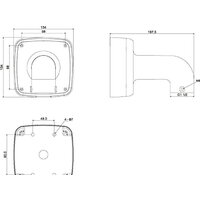 Крепление для камер видеонаблюдения Dahua DH-PFB302S - Превью изображения №5 — Интернет-магазин ПроЗаказ