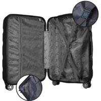 Чемодан-спиннер Peterson PTN 5806-W-M (серый) - Превью изображения №4 — Интернет-магазин ПроЗаказ