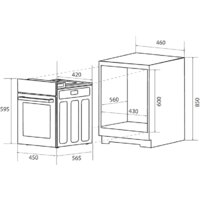 Электрический духовой шкаф ZUGEL ZOE452X - Превью изображения №2 — Интернет-магазин ПроЗаказ