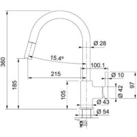 Смеситель Franke Lina 115.0626.081 (белый) - Превью изображения №2 — Интернет-магазин ПроЗаказ