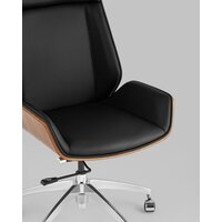 Офисное кресло TopChairs Crown SN A312 8383-29 Walnut Back (черный) - Превью изображения №7 — Интернет-магазин ПроЗаказ