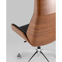 Офисное кресло TopChairs Crown SN A312 8383-29 Walnut Back (черный) - Превью изображения №6 — Интернет-магазин ПроЗаказ