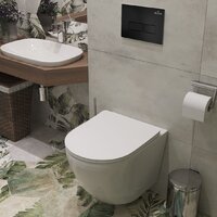 Унитаз подвесной Roxen Antares One Rimless 6 в 1 StounFix Dual Fresh 577729 (кнопка: черный матовый) - Превью изображения №12 — Интернет-магазин ПроЗаказ