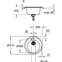 Кухонная мойка Grohe K200 50-C 51 1.0 31656AT0 (серый гранит) - Превью изображения №3 — Интернет-магазин ПроЗаказ