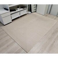 Ковер для жилой комнаты Radjab Carpet Сканди Сизаль Прямоугольник 10936B 12227RK (1.4x2, Krem/Krem) - Превью изображения №2 — Интернет-магазин ПроЗаказ