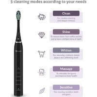Электрическая зубная щетка TrueLife SonicBrush Clean30 (черный) - Превью изображения №2 — Интернет-магазин ПроЗаказ