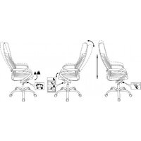 Офисное кресло Бюрократ CH-610SL-Lux (черный, экокожа) - Превью изображения №13 — Интернет-магазин ПроЗаказ