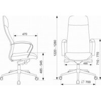 Офисное кресло Бюрократ CH-610SL-Lux (черный, экокожа) - Превью изображения №14 — Интернет-магазин ПроЗаказ
