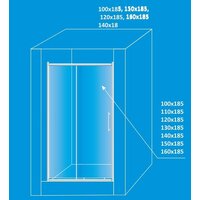 Душевая дверь Водный мир ТА-1 (130x185) - Превью изображения №3 — Интернет-магазин ПроЗаказ