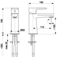 Смеситель Armatura Narva Black 5222-815-81 - Превью изображения №2 — Интернет-магазин ПроЗаказ