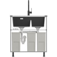 Кухонная мойка Quadron HQL7645U5_BS_U - Превью изображения №5 — Интернет-магазин ПроЗаказ