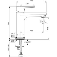 Смеситель Ideal Standard Cerafine O BC554AA - Превью изображения №2 — Интернет-магазин ПроЗаказ