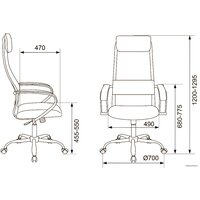 Офисное кресло Бюрократ CH-607SL TW-01 (черный) - Превью изображения №11 — Интернет-магазин ПроЗаказ