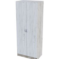 Стендмебель Бася ШК-556 (дуб крафт белый/дуб крафт серый)