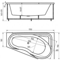 Ванна Aquatek Медея 170x95 (с экраном и каркасом, слив справа) - Превью изображения №5 — Интернет-магазин ПроЗаказ