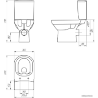 Унитаз напольный Cersanit City New Clean On KO-CIT011-3/5-COn-S-DL - Превью изображения №3 — Интернет-магазин ПроЗаказ