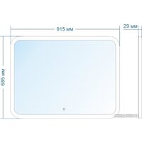 Зеркало Doratiz Ева 91.5x68.5 2711.925 - Превью изображения №7 — Интернет-магазин ПроЗаказ