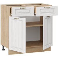 Шкаф напольный Трия Лина 1Н8Я1 (дуб крафт золотой/белый) - Превью изображения №2 — Интернет-магазин ПроЗаказ