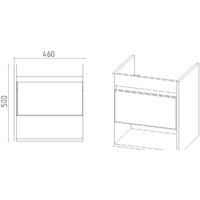  Viant Тумба под умывальник Бостон Como 50 VBOS50CO-T1YP - Превью изображения №4 — Интернет-магазин ПроЗаказ