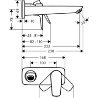 Смеситель Hansgrohe Talis E 71734000 (хром) - Превью изображения №2 — Интернет-магазин ПроЗаказ