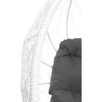 Кресло M-Group Кокос на подставке 11590109 (белый ротанг/серая подушка) - Превью изображения №7 — Интернет-магазин ПроЗаказ