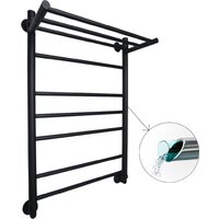 Полотенцесушитель Маргроид Вид 10 80x50 (с полкой черный матовый, полная комплектация) - Превью изображения №2 — Интернет-магазин ПроЗаказ